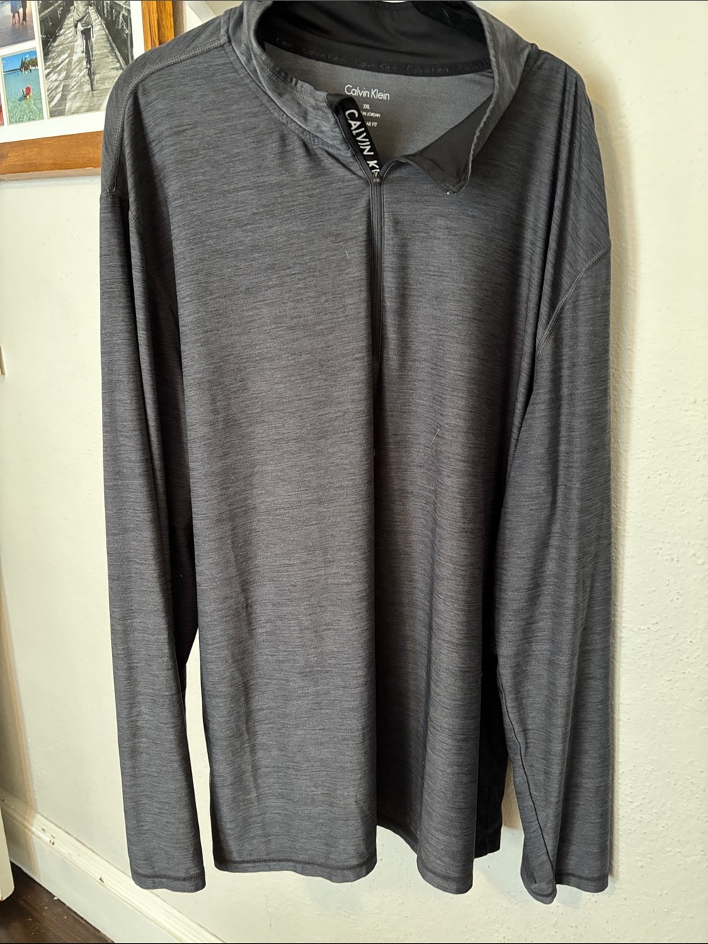 Calvin Klein Charcoal Gray Half-Zip Pullover Size XL